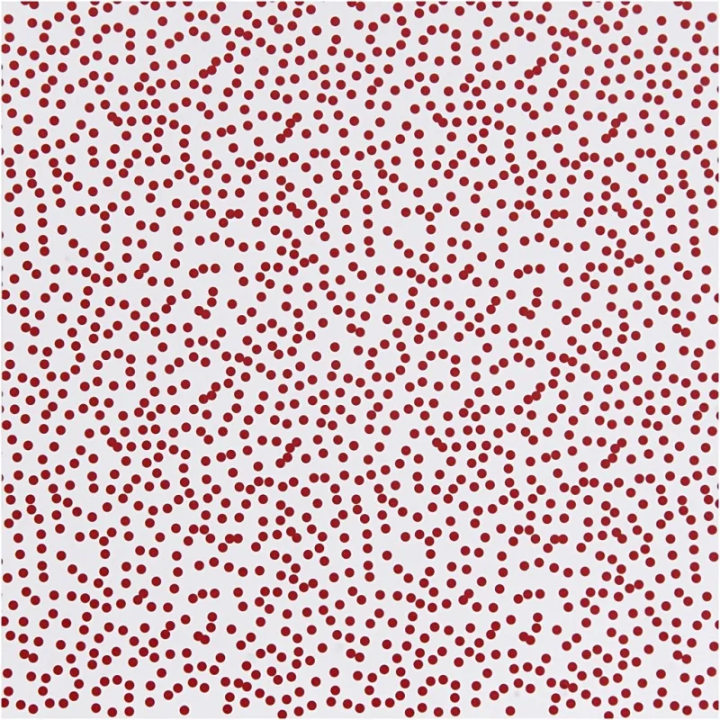 Design-Papier, Fichtenzweige & Punkte, Blatt 30,5x30,5 cm, 180 g, Gold, Grün, Rot, Weiß, 3 Bl./ 1 Pck