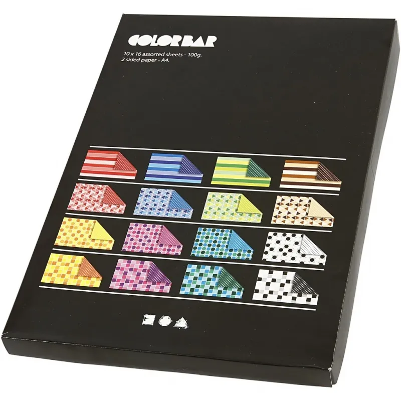 Color Bar-Papier, A4, Blatt 210x297 mm, 100 g, Sortierte Farben, 16x10 Bl./ 1 Pck