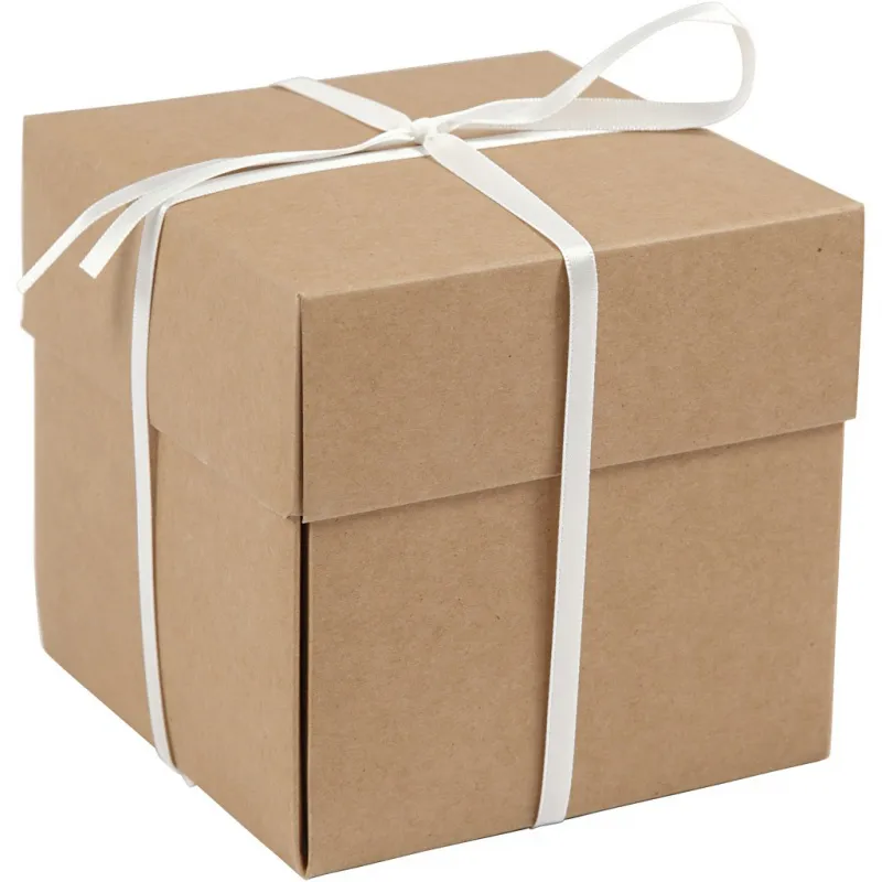 Explosions-Box, Größe 7x7x7,5+12x12x12 cm, Natur, 1 Stk