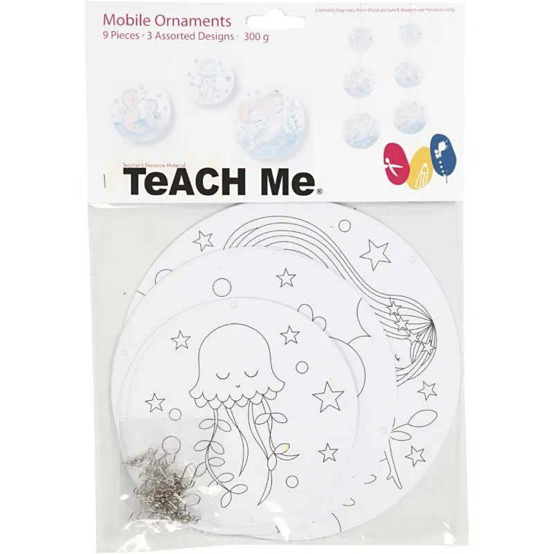 Mobile mit Motivdruck, D 12+15+18 cm, 300 g, 3 Set/ 1 Pck