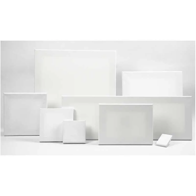 Leinwand, T 1,6 cm, Größe 10x10 cm, 360 g, Weiß, 10 Stk/ 1 Pck