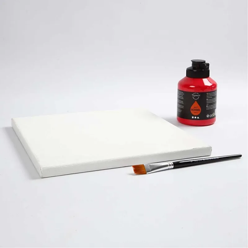 Leinwand, T 1,6 cm, Größe 30x30 cm, 360 g, Weiß, 10 Stk/ 1 Pck