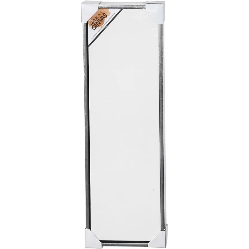 Leinwand mit Holzrahmen, Größe 30x90 cm, 360 g, Antiksilber, Weiß, 1 Stk