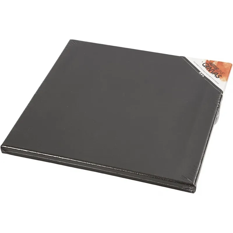 Leinwand, T 1,6 cm, Größe 30x30 cm, 360 g, Schwarz, Weiß, 10 Stk/ 1 Pck