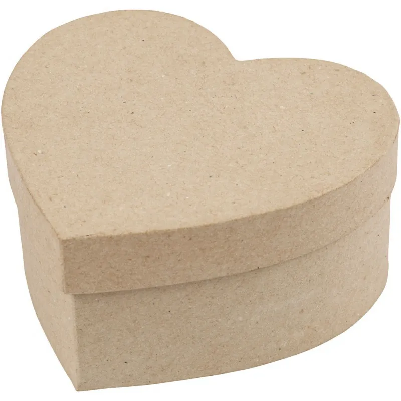Herzförmige Schachteln, H 5+6,5+7,5 cm, B 10+12,5+15 cm, 3 Stk/ 1 Set