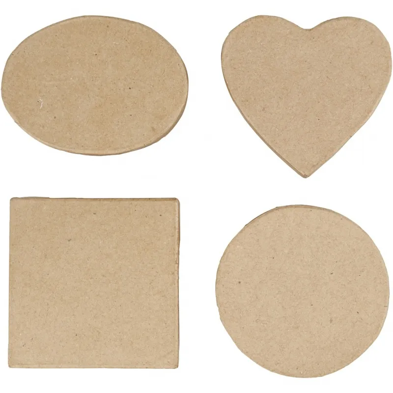 Mittelgroße Schachteln, H 5 cm, D 10-12 cm, 4 Stk/ 1 Pck
