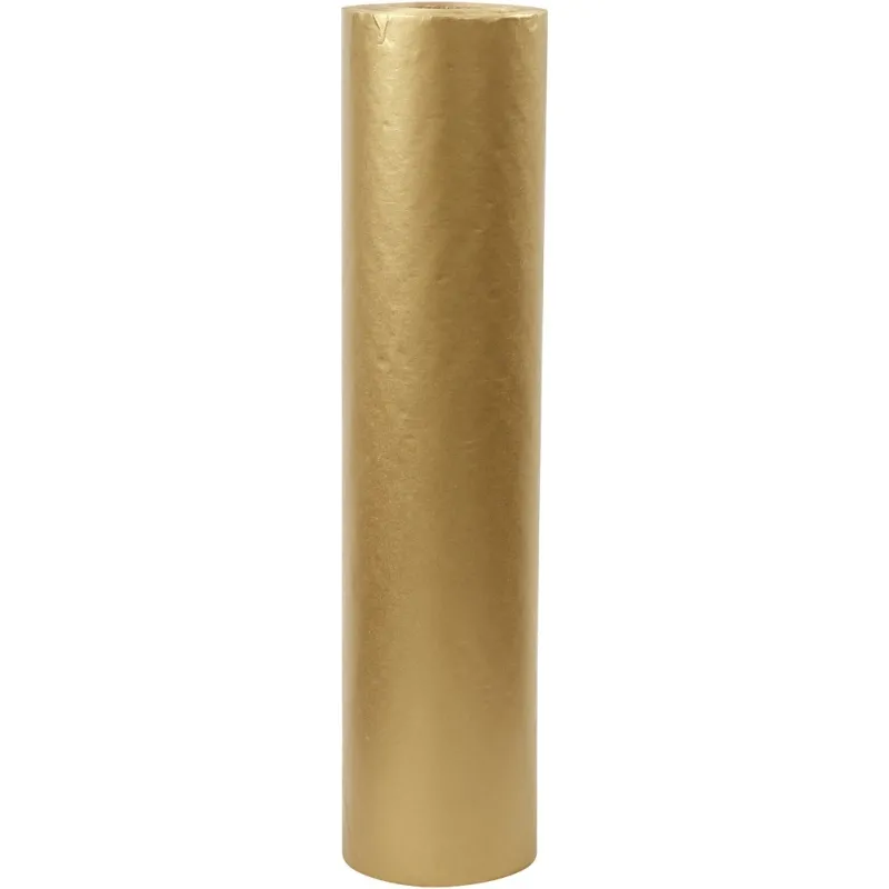 Geschenkpapier , B 50 cm, 60 g, Gold, 100 m/ 1 Rolle