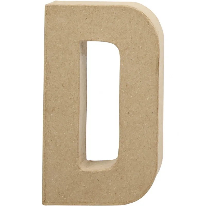 Buchstabe, D, H 20,2 cm, B 11,5 cm, Dicke 2,5 cm, 1 Stk