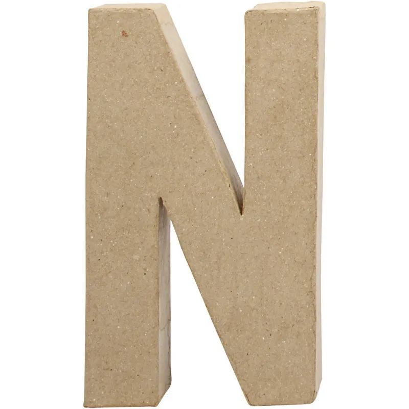 Buchstabe, N, H 20,2 cm, B 11,5 cm, Dicke 2,5 cm, 1 Stk