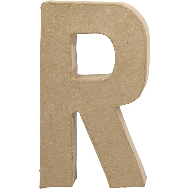 Buchstabe, R, H 20,5 cm, B 11,7 cm, Dicke 2,5 cm, 1 Stk
