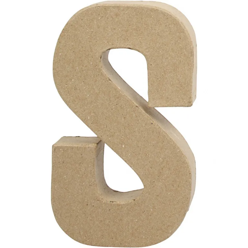 Buchstabe, S, H 20,3 cm, B 11,4 cm, Dicke 2,6 cm, 1 Stk