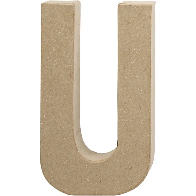 Buchstabe, U, H 20,5 cm, B 11,5 cm, Dicke 2,5 cm, 1 Stk