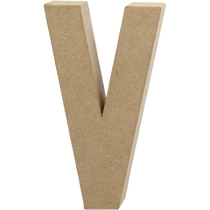 Buchstabe, V, H 20,5 cm, B 11,5 cm, Dicke 2,5 cm, 1 Stk