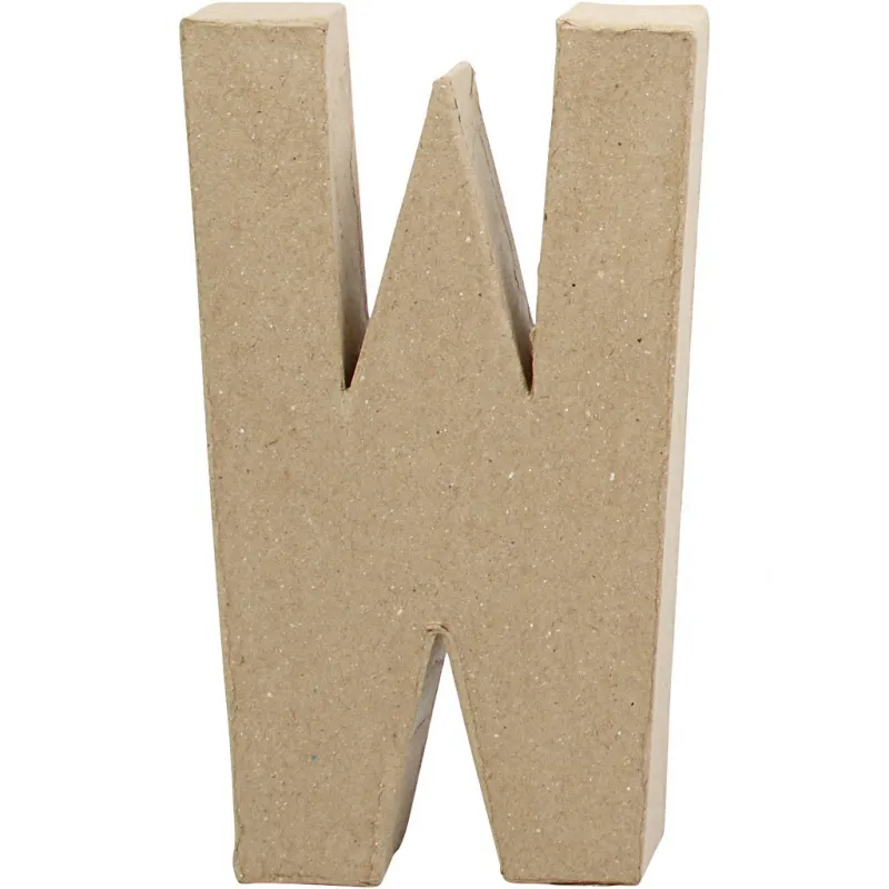 Buchstabe, W, H 20,3 cm, B 11,4 cm, Dicke 2,5 cm, 1 Stk