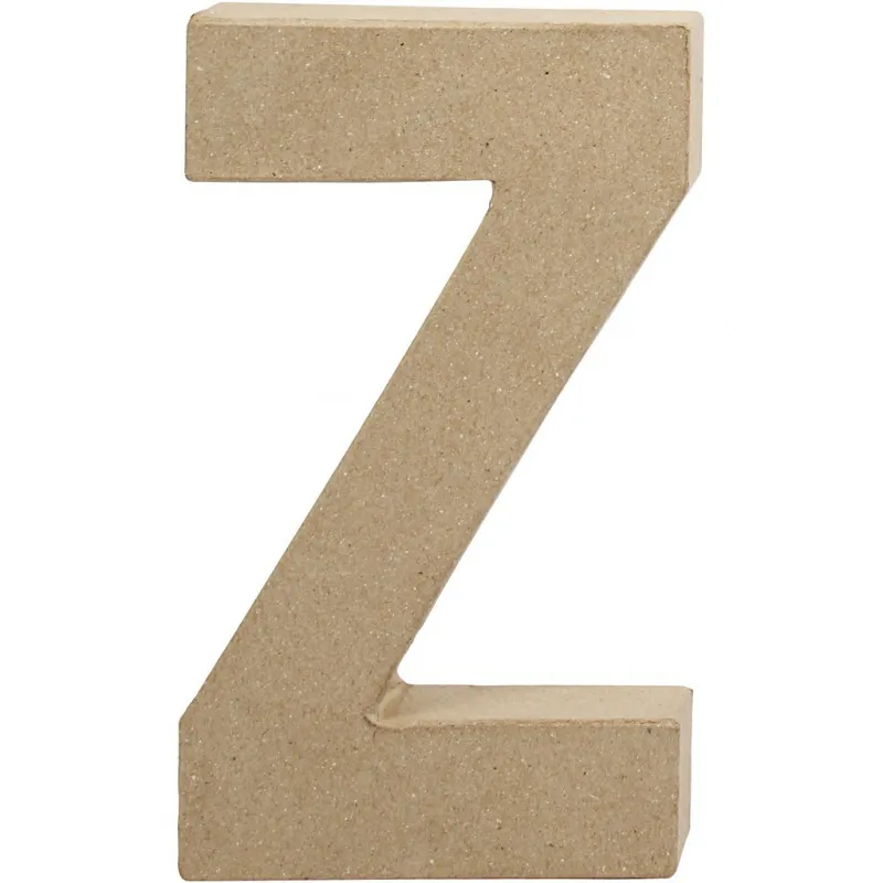 Buchstabe, Z, H 20,2 cm, B 11,2 cm, Dicke 2,5 cm, 1 Stk