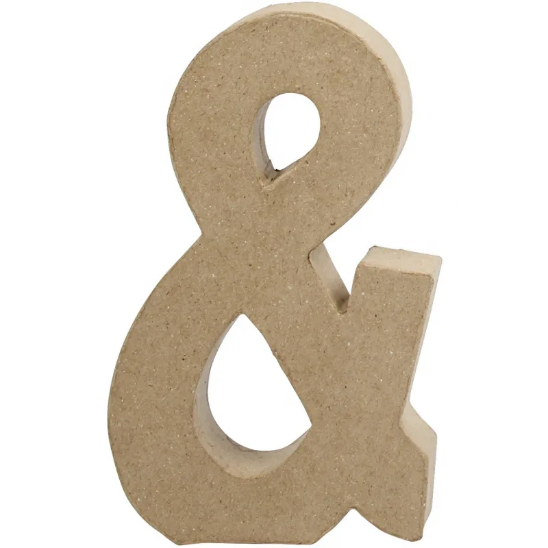 Zeichen, &, H 19,9 cm, B 11,5 cm, Dicke 2,5 cm, 1 Stk