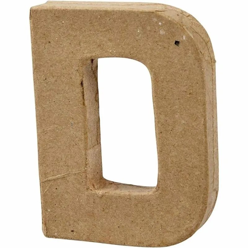 Buchstabe, D, H 10 cm, B 7,7 cm, Dicke 1,7 cm, 1 Stk