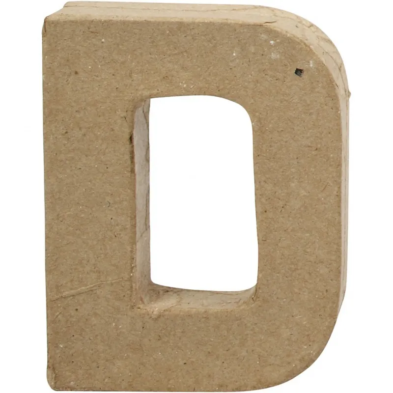Buchstabe, D, H 10 cm, B 7,7 cm, Dicke 1,7 cm, 1 Stk