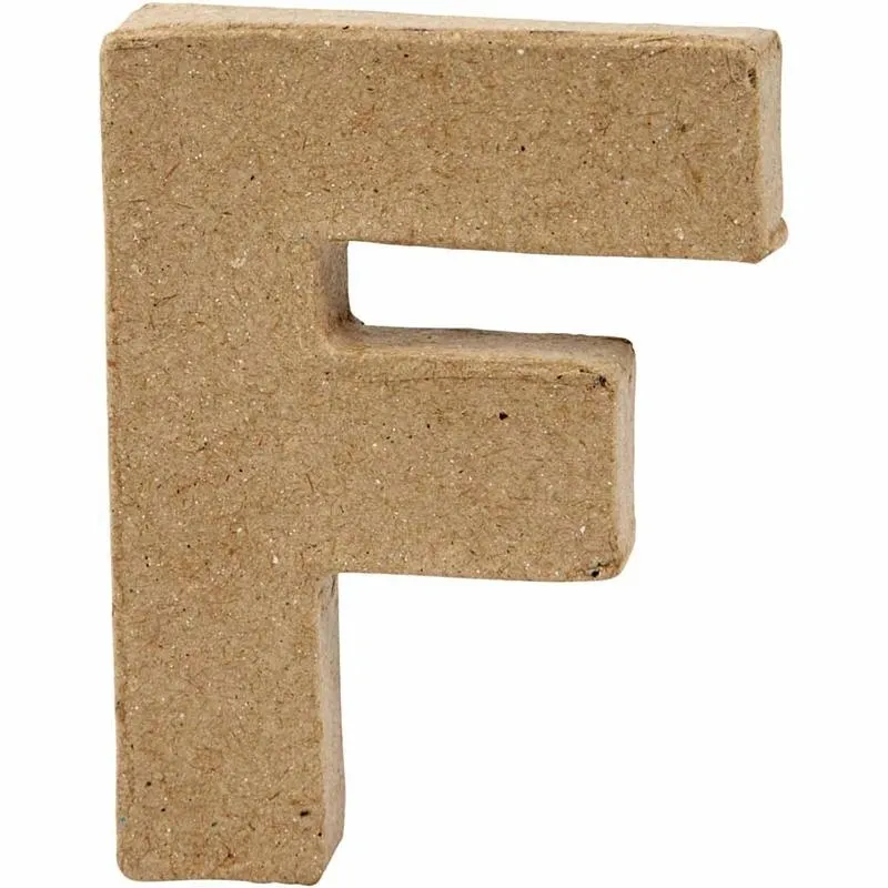 Buchstabe, F, H 10 cm, B 7,6 cm, Dicke 1,7 cm, 1 Stk