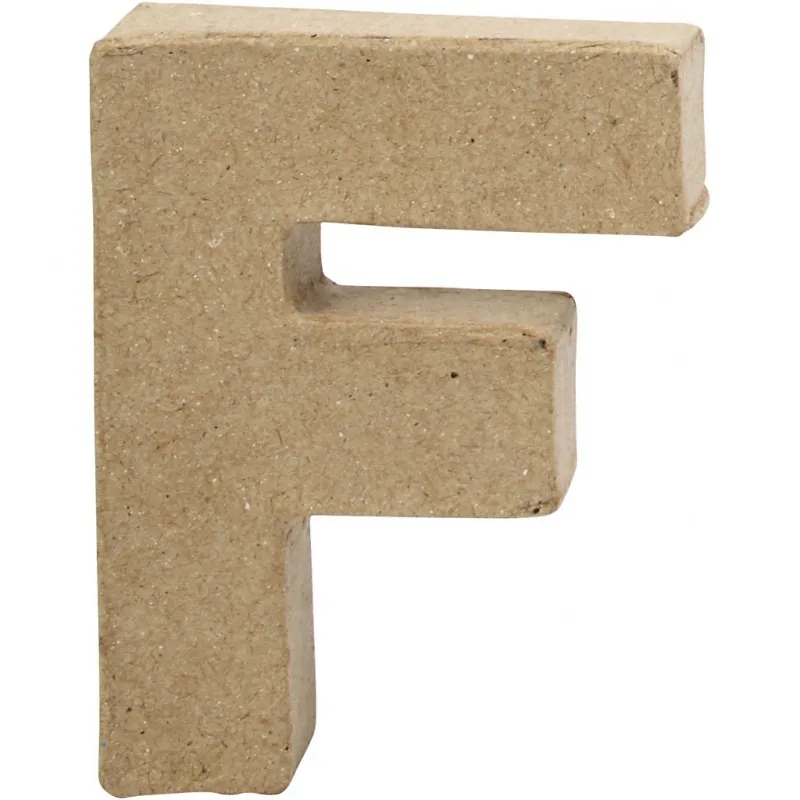 Buchstabe, F, H 10 cm, B 7,6 cm, Dicke 1,7 cm, 1 Stk