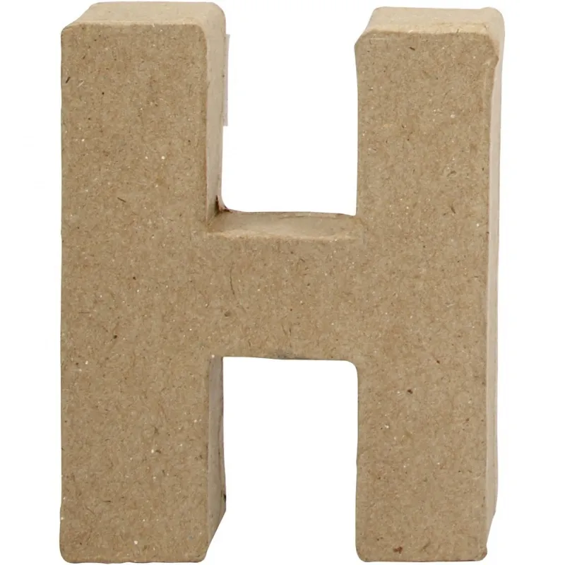 Buchstabe, H, H 10 cm, B 7,6 cm, Dicke 1,7 cm, 1 Stk