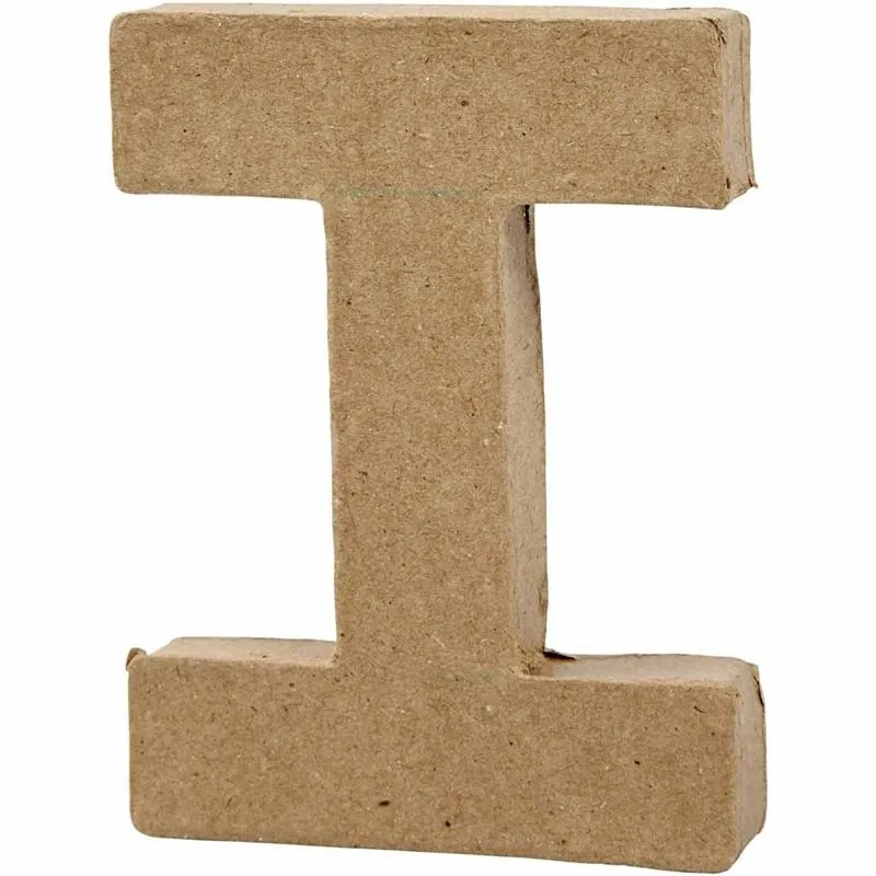 Buchstabe, I, H 10 cm, B 7,5 cm, Dicke 1,7 cm, 1 Stk