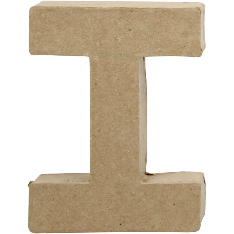 Buchstabe, I, H 10 cm, B 7,5 cm, Dicke 1,7 cm, 1 Stk
