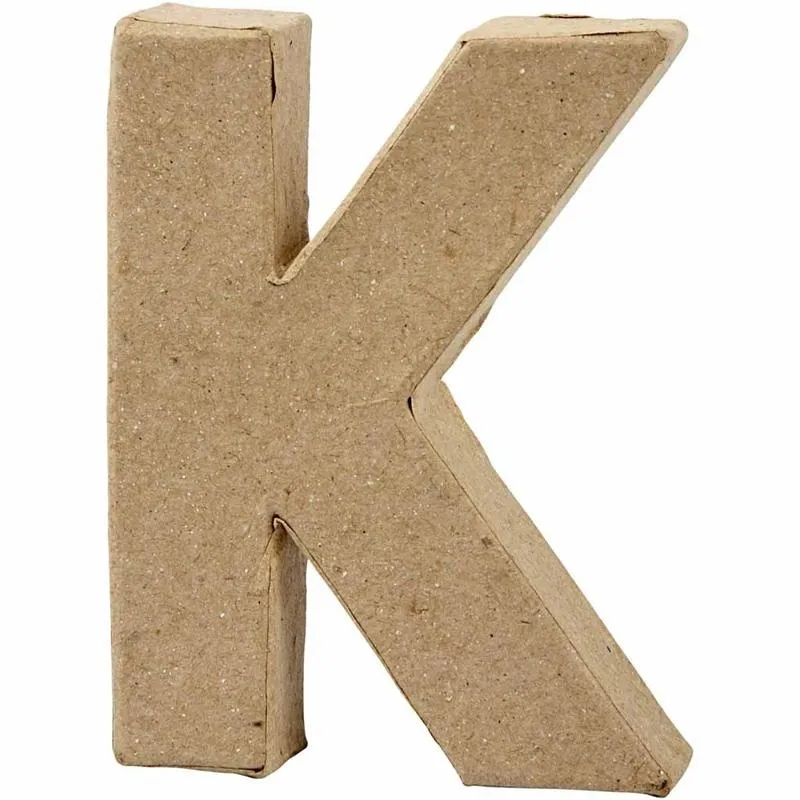 Buchstabe, K, H 10 cm, B 7,7 cm, Dicke 1,7 cm, 1 Stk