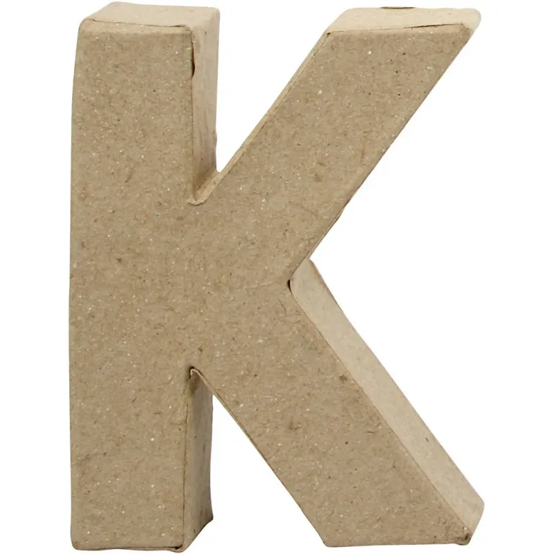 Buchstabe, K, H 10 cm, B 7,7 cm, Dicke 1,7 cm, 1 Stk