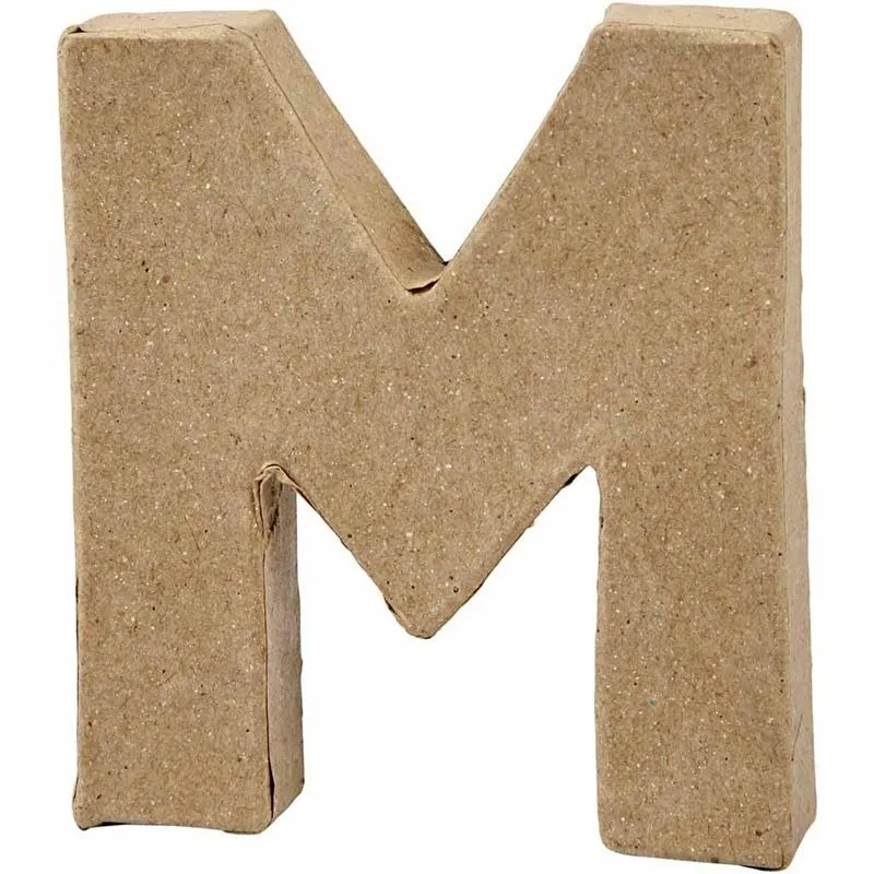 Buchstabe, M, H 10 cm, B 9 cm, Dicke 1,7 cm, 1 Stk