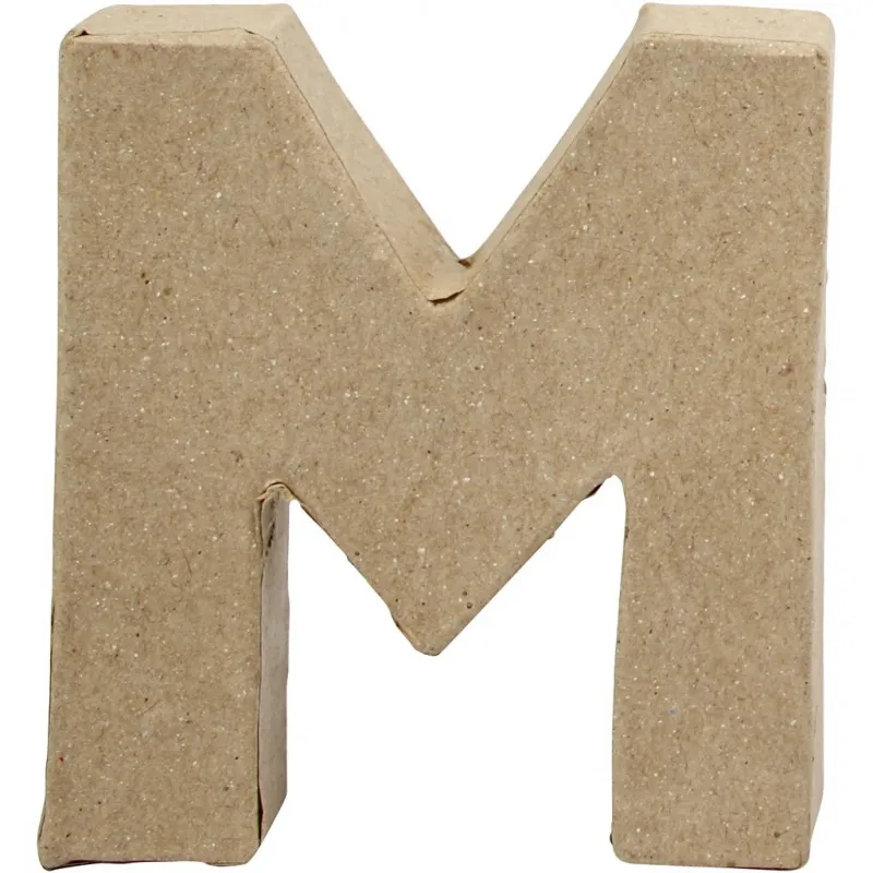 Buchstabe, M, H 10 cm, B 9 cm, Dicke 1,7 cm, 1 Stk