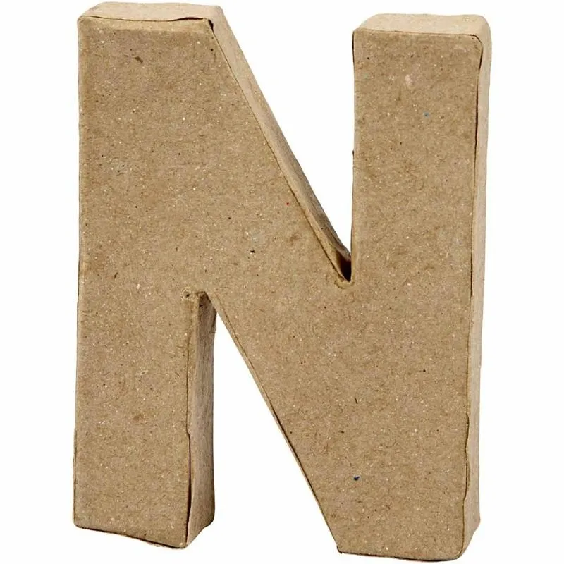 Buchstabe, N, H 10 cm, B 7,8 cm, Dicke 2 cm, 1 Stk