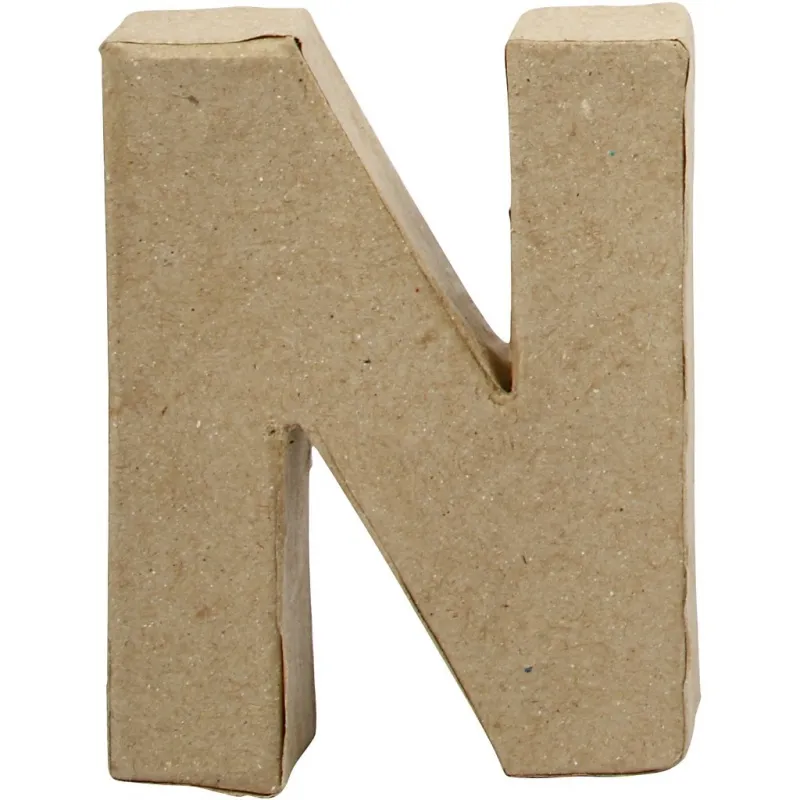 Buchstabe, N, H 10 cm, B 7,8 cm, Dicke 2 cm, 1 Stk