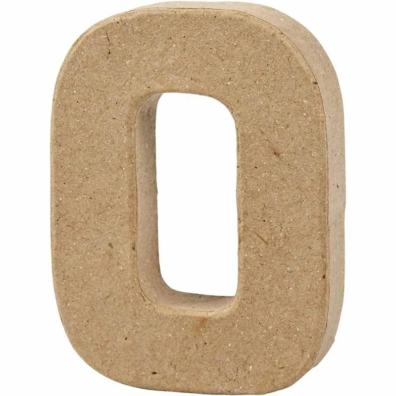 Buchstabe, O, H 10 cm, B 7,8 cm, Dicke 1,7 cm, 1 Stk