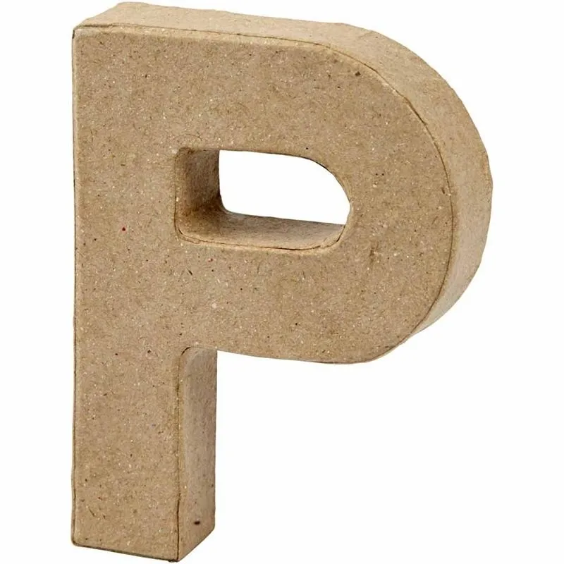 Buchstabe, P, H 10 cm, B 7,7 cm, Dicke 1,7 cm, 1 Stk
