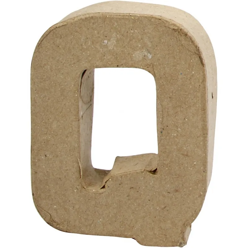 Buchstabe, Q, H 10 cm, B 7,8 cm, Dicke 1,7 cm, 1 Stk