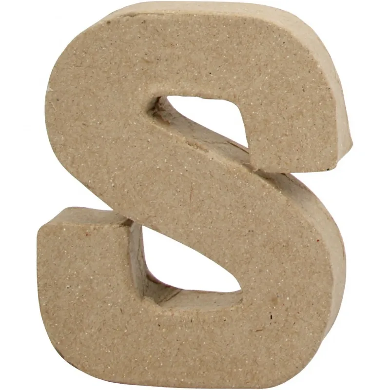 Buchstabe, S, H 10 cm, B 8 cm, Dicke 1,7 cm, 1 Stk