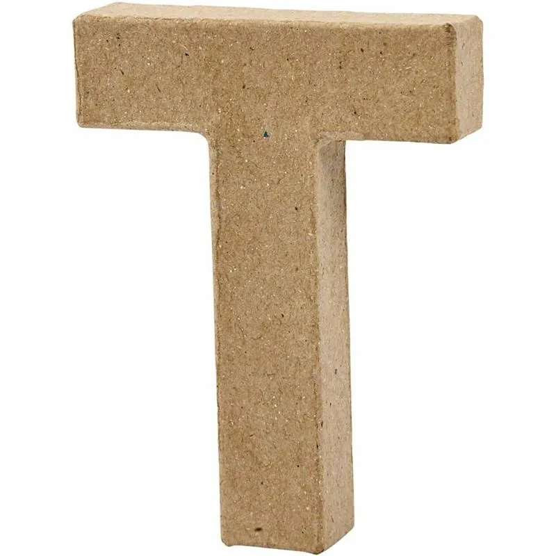 Buchstabe, T, H 10 cm, B 7,8 cm, Dicke 1,7 cm, 1 Stk