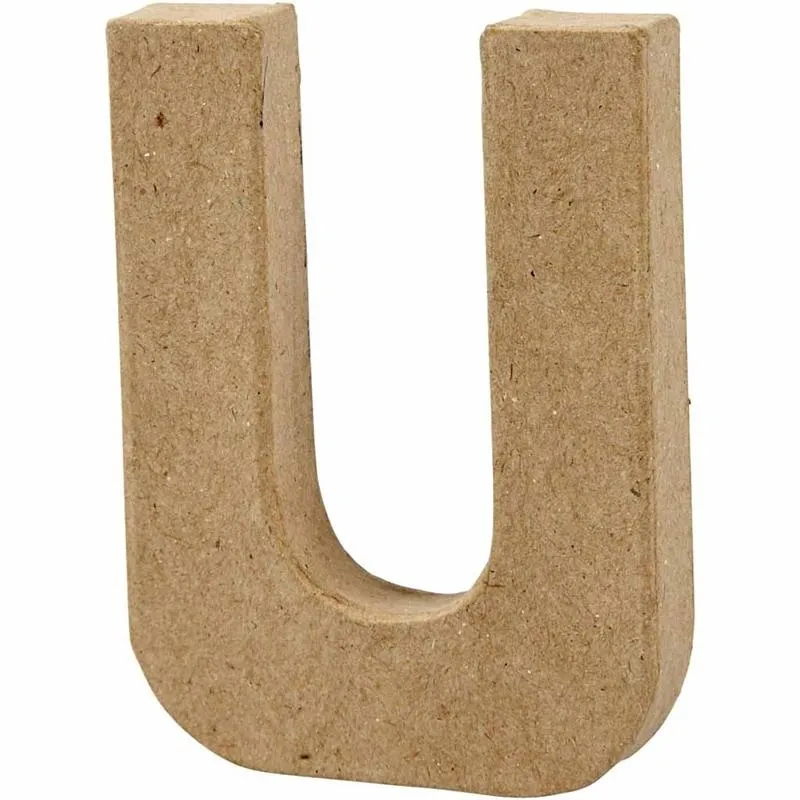 Buchstabe, U, H 10 cm, B 8 cm, Dicke 1,7 cm, 1 Stk