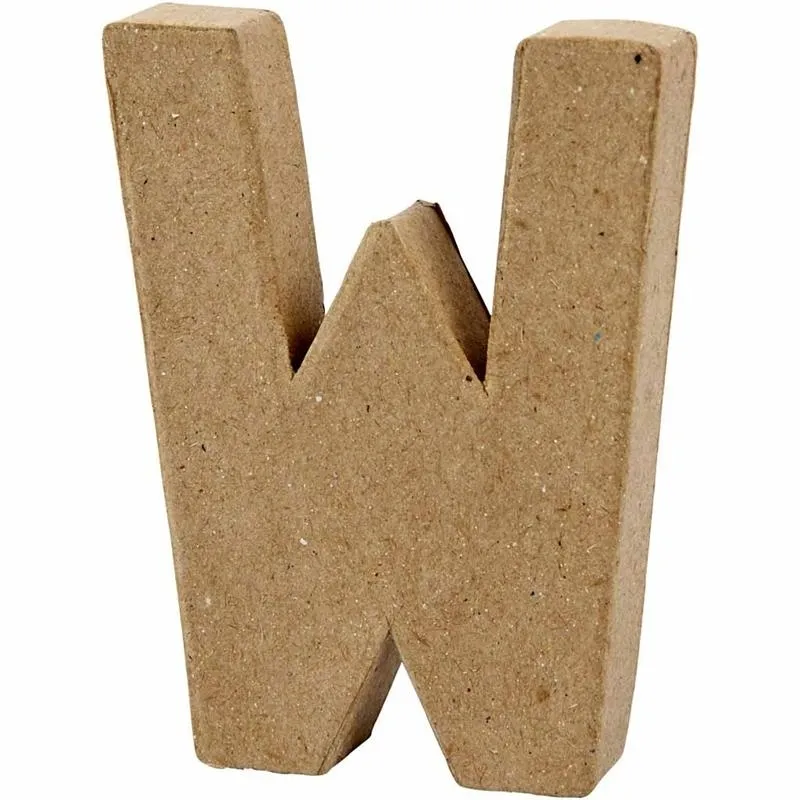 Buchstabe, W, H 10 cm, B 8,3 cm, Dicke 1,7 cm, 1 Stk
