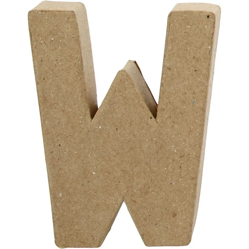 Buchstabe, W, H 10 cm, B 8,3 cm, Dicke 1,7 cm, 1 Stk
