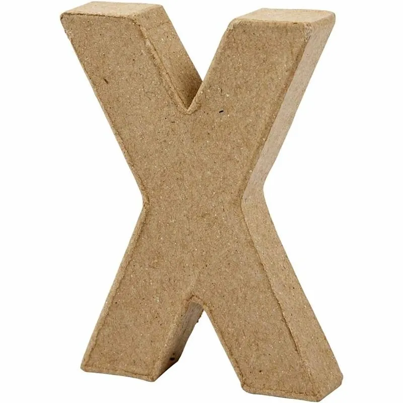 Buchstabe, X, H 10 cm, B 7,6 cm, Dicke 1,7 cm, 1 Stk