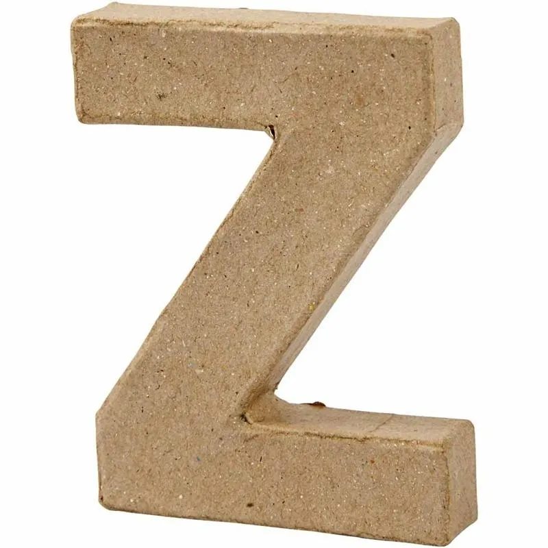 Buchstabe, Z, H 10 cm, B 7,5 cm, Dicke 1,7 cm, 1 Stk