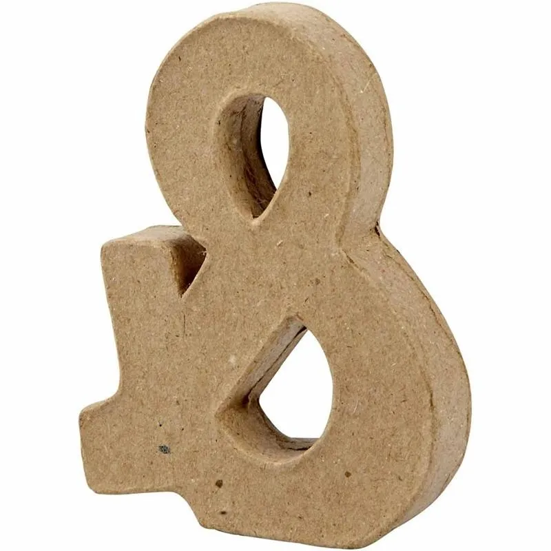 Zeichen, &, H 10 cm, B 7,5 cm, Dicke 1,7 cm, 1 Stk