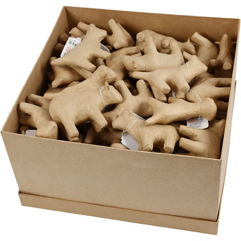 Kleine Tierfiguren, H 8-12 cm, 60 Stk/ 1 Pck