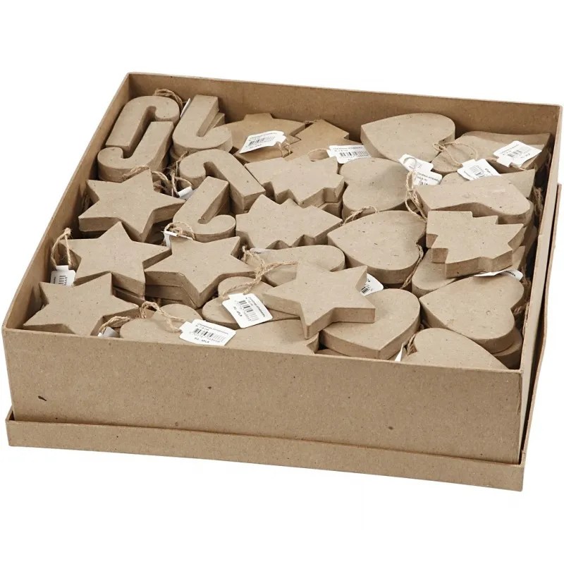 Anhänger für Weihnachten, H 7-8 cm, 174 Stk/ 1 Pck
