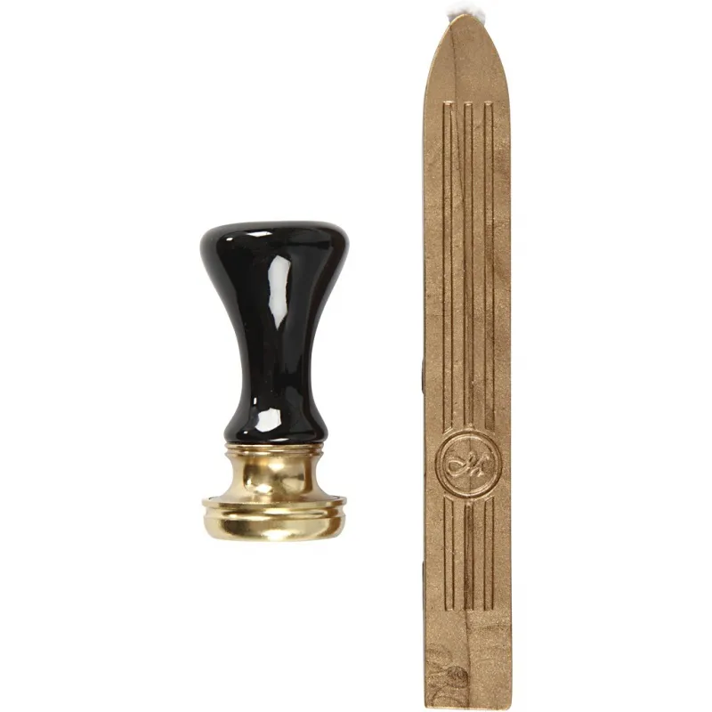 Lack & Siegel Starterset, D 17 mm, Gold, 1 Set
