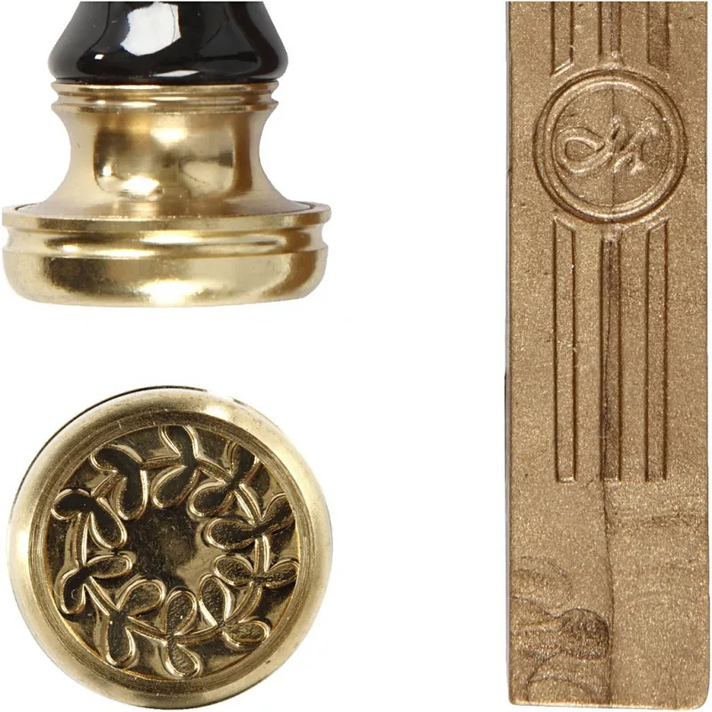 Lack & Siegel Starterset, D 17 mm, Gold, 1 Set