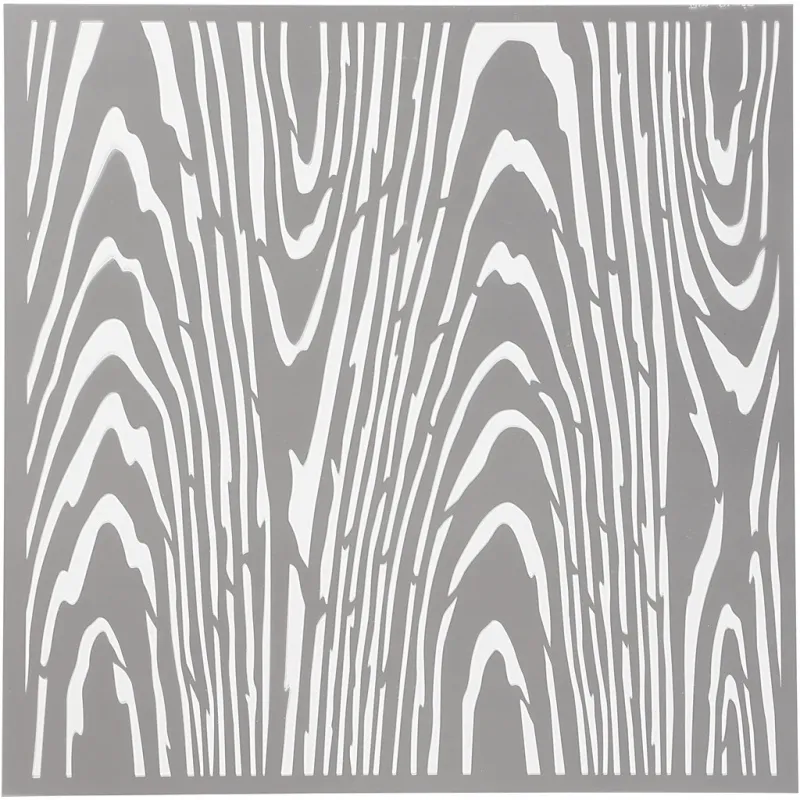 Schablone, Baum-Maserung, Größe 30,5x30,5 cm, Dicke 0,31 mm, 1 Bl.