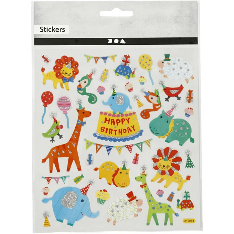 Sticker, Tier-Orchester, Blatt 15x16,5 cm, 1 Bl.
